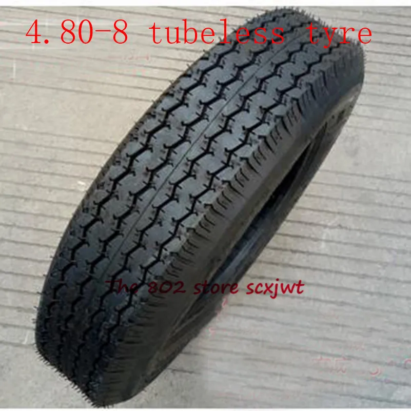 

Size 4.80-8 Genuine Vacuum Trailer Tires 480-8 Tubeless Tyre Thickening and Abrasion Resistance Tyre