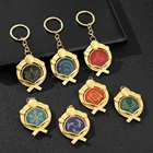 Брелок для ключей Game Genshin Impact Vision Lnazuma, светящийся, 7 элементов, оружие глаз, оригинальные аксессуары