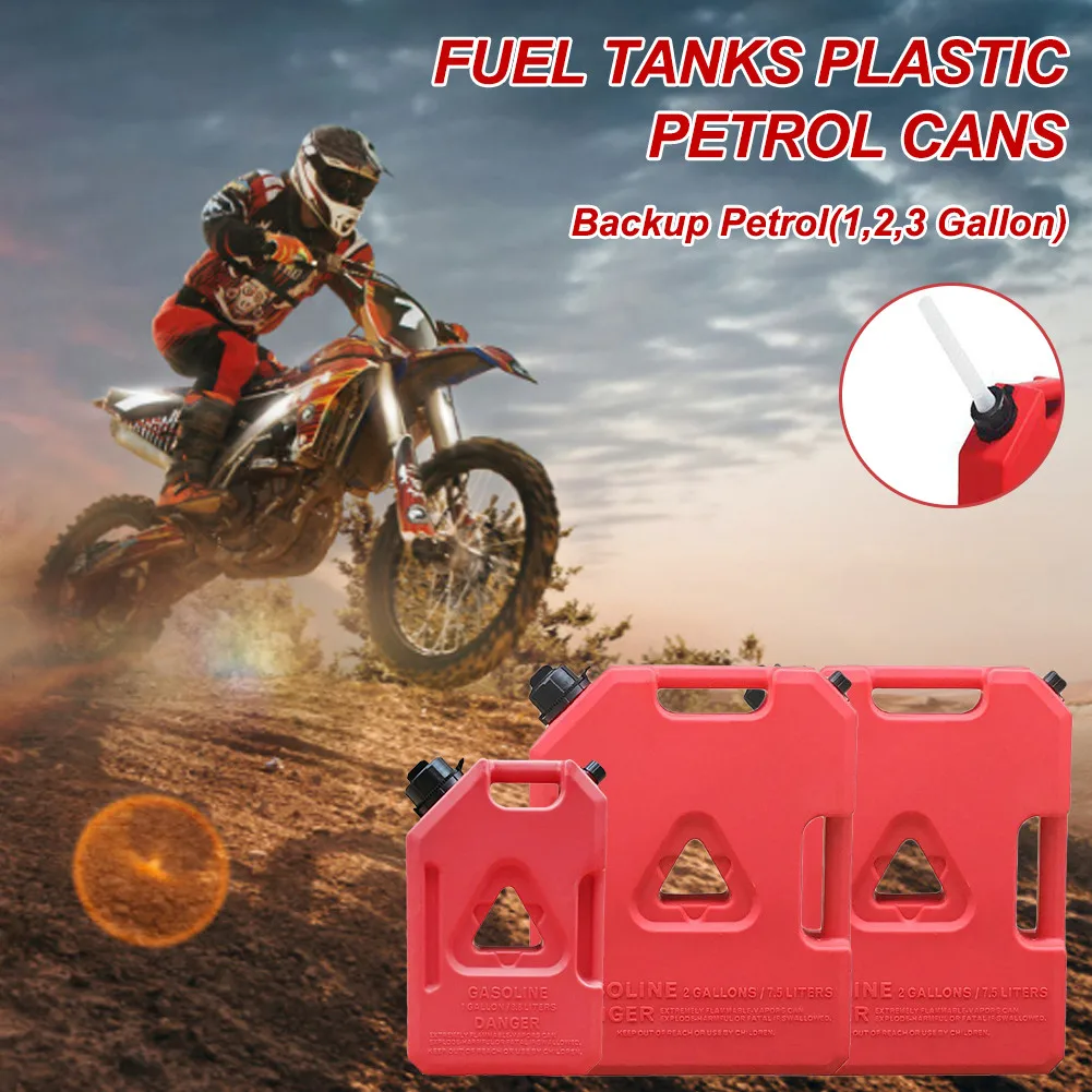 

Portable Fuel Tank Fuel Tanks Plastic Petrol Cans Storage Container Mount Motorcycle Jerrycan Gas Cans for SUV Car Motorcycle