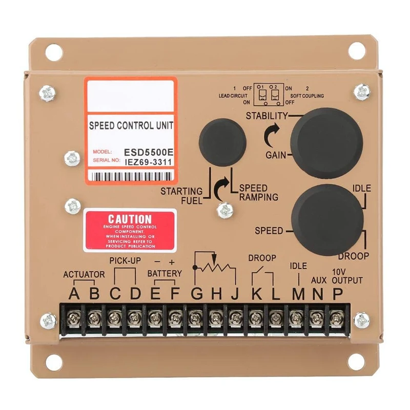 Электронный контроллер скорости двигателя ESD5500E генератор Governor панель