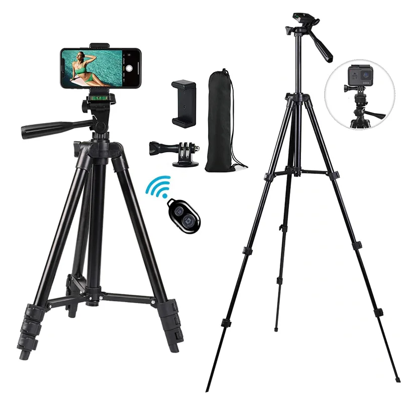 Штатив для камеры 40 дюймов Алюминиевая выдвижная палка Bluetooth дистанционный