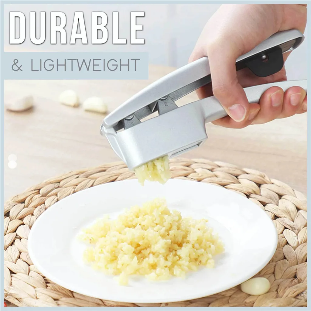 2 в 1 Мясорубка из нержавеющей стали пресс для чеснока ломтик алюминиевая