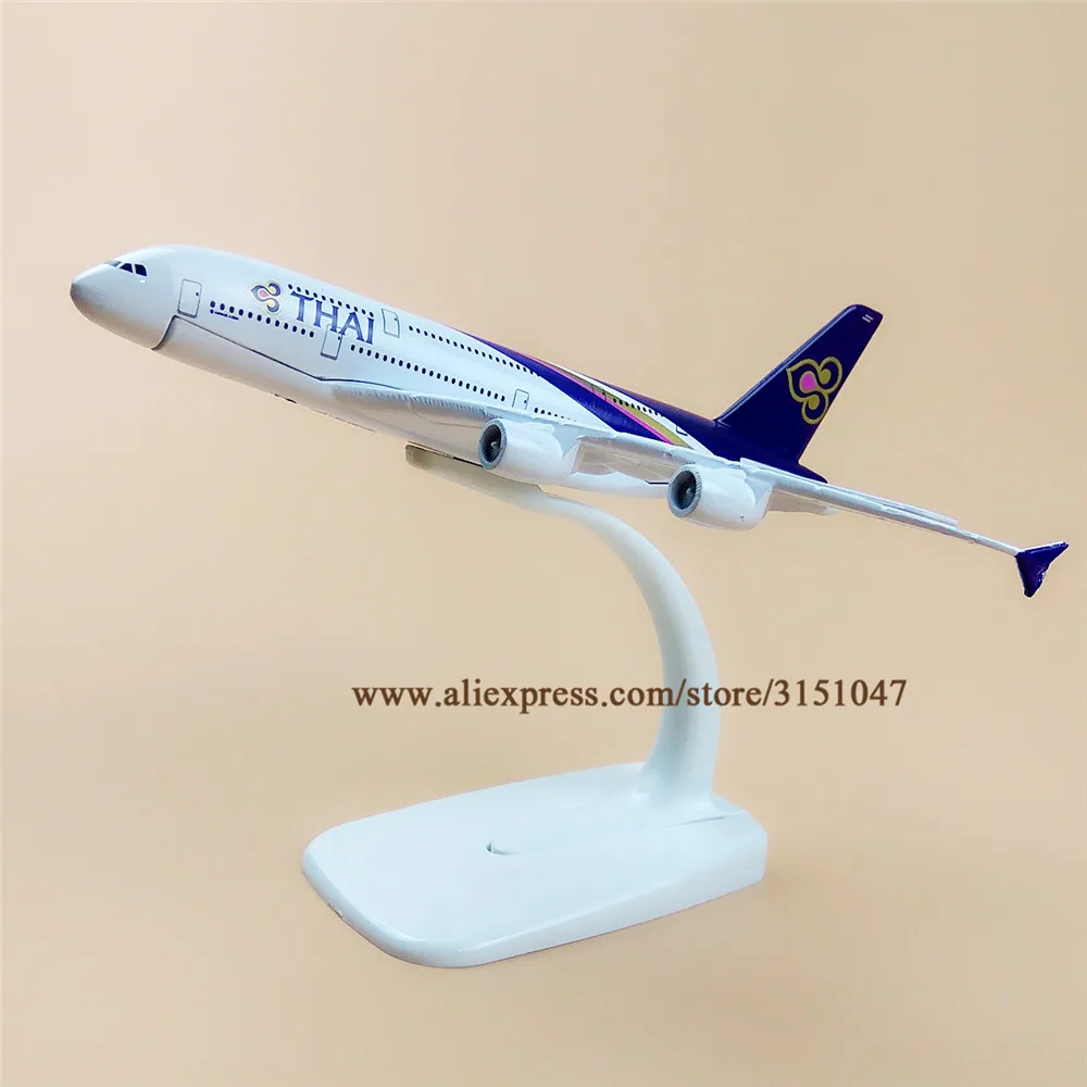 Модель самолета Air Thailand 380 A380 Airlines модель из металлического сплава литья под