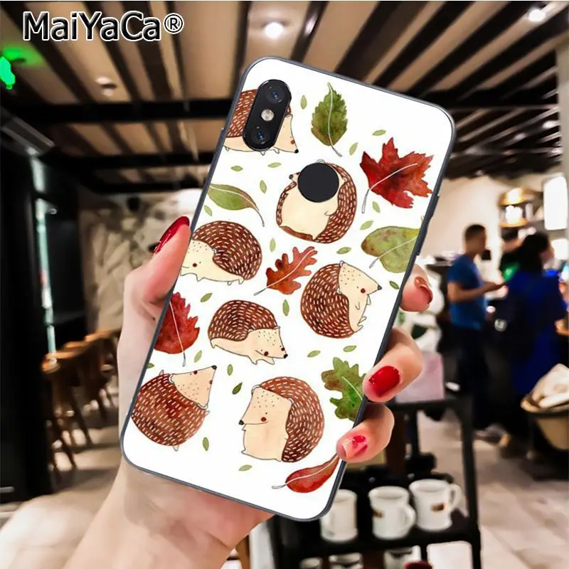 MaiYaCa Animal cute cartoon hedgehog painting Phone Case for Xiaomi Redmi8 4X 6A Redmi Go Redmi5 5Plus Note7 8ProA1 A2Lite - Цвет: A8