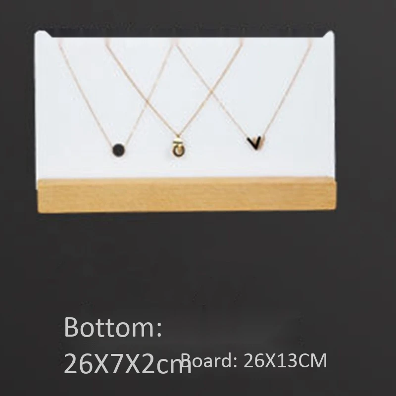 Jewelry Display Tray Pendant Earrings Bracelet Rings Blocks Solid Wood Holder (3Pcs) | Канцтовары для офиса и дома