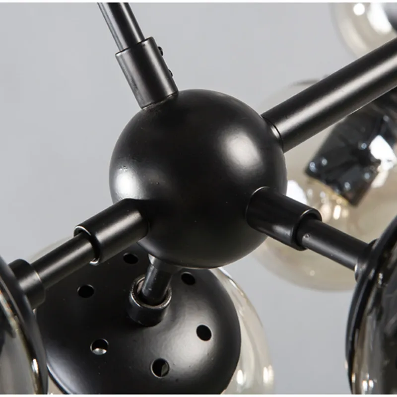 Винтажная люстра в форме шара Потолочная железная лампа стиле индастриал Лофт