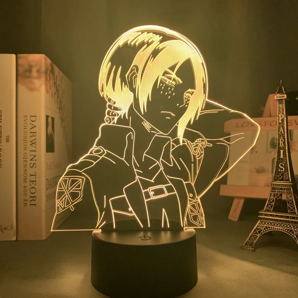 Акриловая 3d лампа Ymir Attack on Titan светодиодный ночник для украшения дома подарок