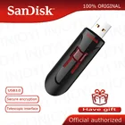 SanDisk pendrive CZ600, 100% оригинал, USB флеш-накопитель 64 Гб 16 Гб 128 ГБ, суперскоростная USB 3,0 карта памяти, флеш-накопитель 32G USB-накопитель