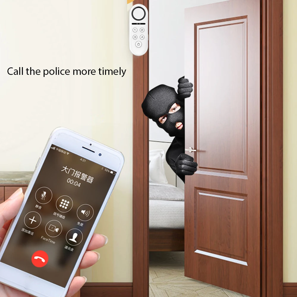 

Door Window Alarm Set Wireless Magnetic Sensor Real-time APP Control Alarm for Home Shop Office Apartment Garage