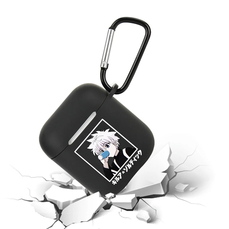 

HUNTER x HUNTER Killua Zoldyck Anime TPU Protector Case for Airpods 1/2 Soft Silicone Protective Case Cover Charging Box