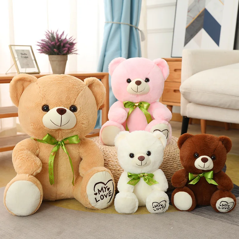 

1PC 25/35/45CM Lovely Bear Stuffed Doll Cute Teddy Bear Plush Toy Children Huggable Pillow Girls Valentine's Gift