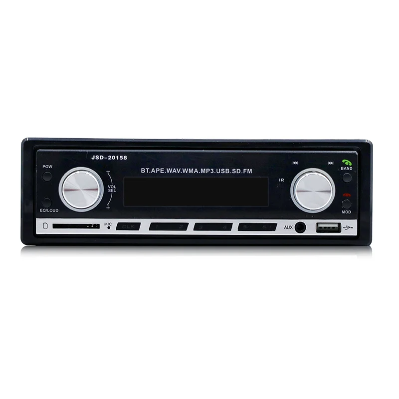 TOSPRA JSD-20158 auto Stereo 1 Din Car Radio 12v bluetooth V2.0 FM Aux Input Receiver Car Audio SD USB MP3 MMC WMA