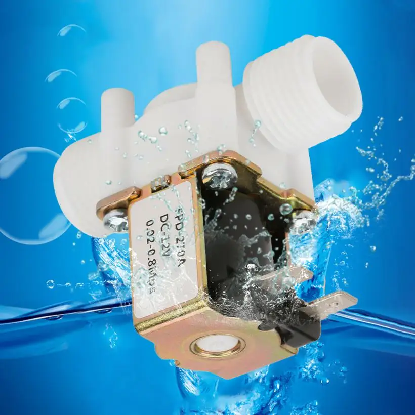 Пластиковый Соленоидный клапан 12 В магнитный дозатор для стиральной машины