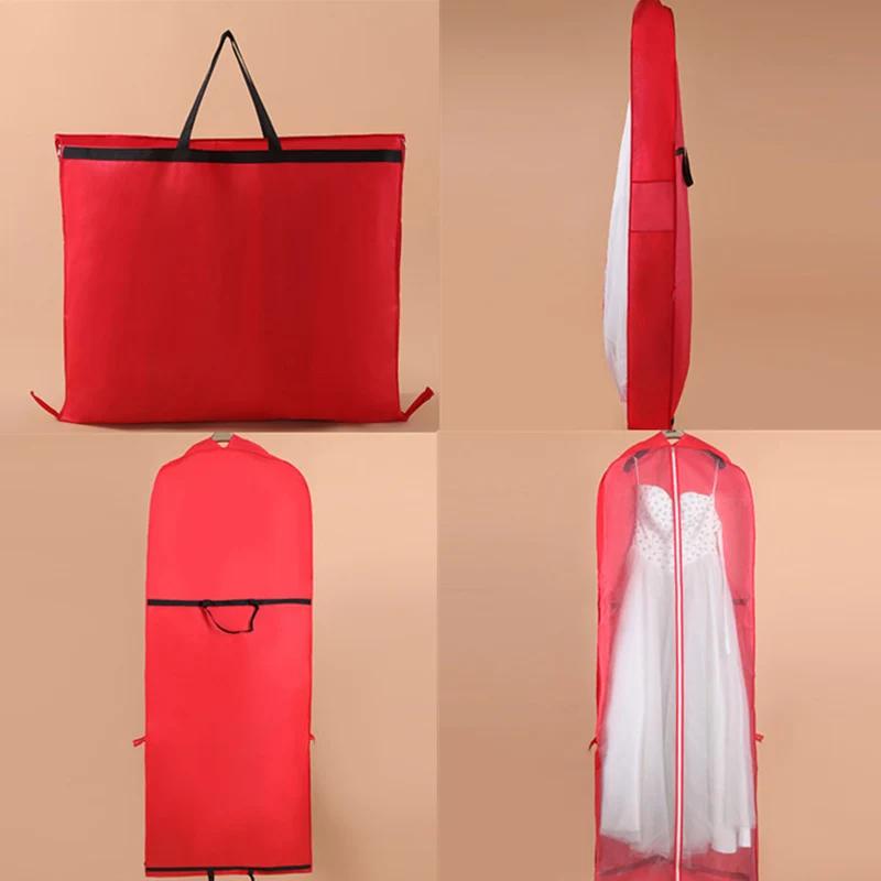 

Garment Dress Cover Dustproof Storage Bag Foldable Long Bridal Wedding Dresses FPing