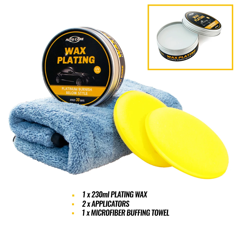 230ml wax set 230 мл автомобильный восковой набор с покрытием из кристаллов, жесткий глянцевый восковый слой, покрытие поверхности краски, формула супер водонепроницаемой пленки - Цвет: 230ml wax set