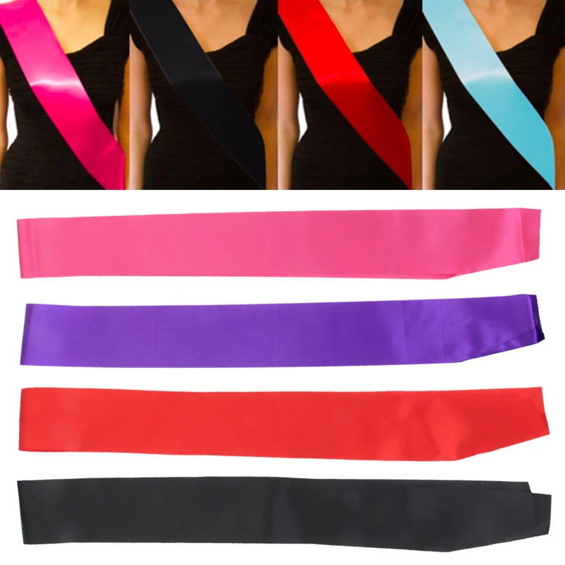 Твердые Цвет пустой плечевой ремень невесты створки к Рождеству лента на