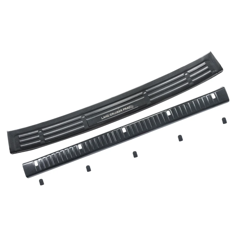 Защитная Накладка на порог задней двери из нержавеющей стали Land Cruiser Prado 120