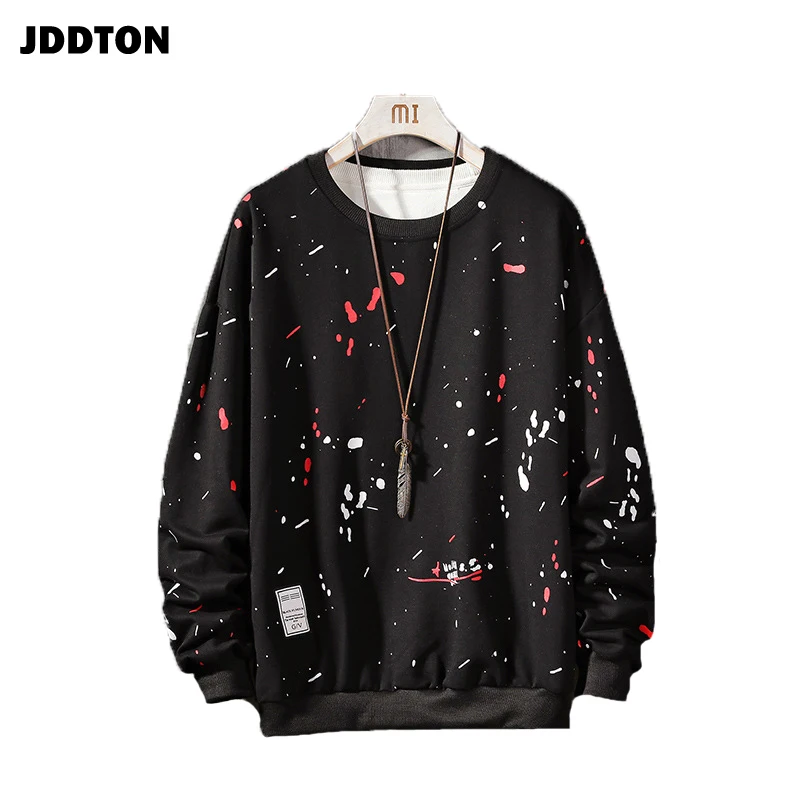 Мужская Повседневная Толстовка JDDTON свободная кофта с длинными рукавами и