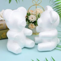 6pcs plain foam bears festival gift bear diy floral bear model party background supplies 20cm sitting bear