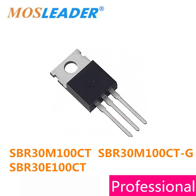 

Mosleader, 50 шт в наборе, TO220 SBR30M100CT SBR30M100CT-G SBR30E100CT SBR30M100 SBR30E100 высокого качества