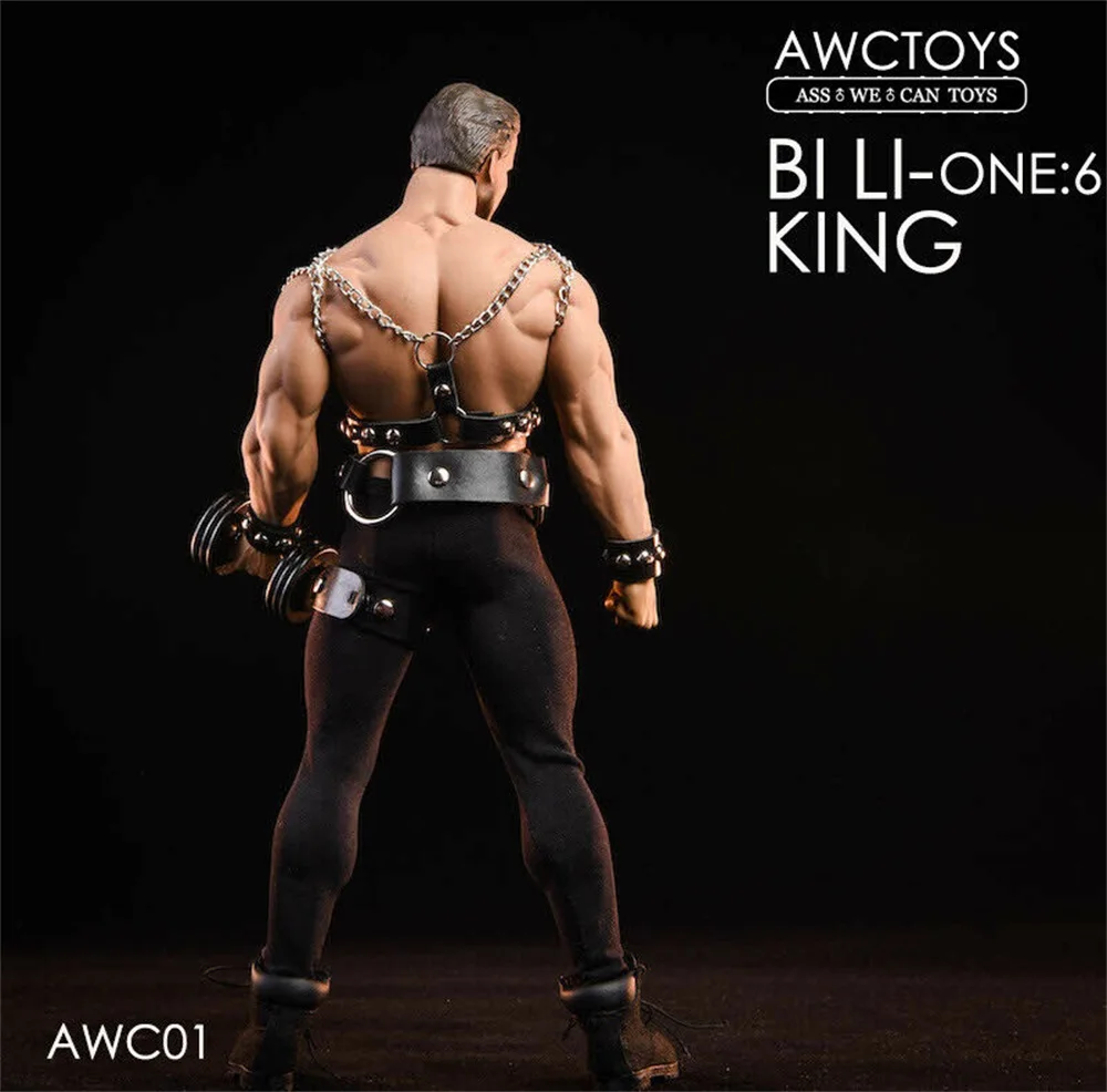 Коллекция 1/6 года AWCTOYS AWC01 Bi Li King Head Sculpt и комплект одежды подходит для M35 Muscler кукла