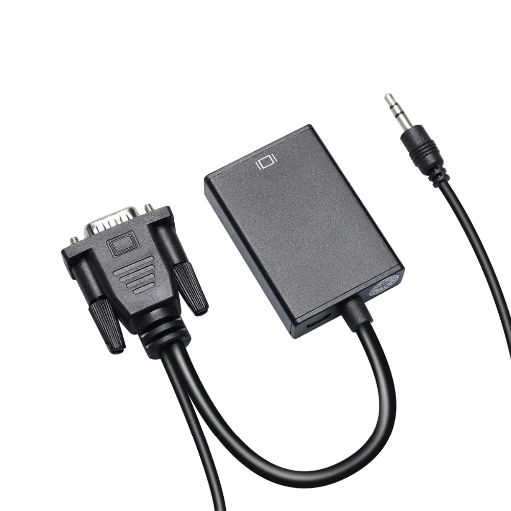 Переходник VGA-HDMI VGA папа-HDMI Мама дополнительный USB-аудиокабель для компьютера