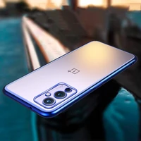 Luxury Plating Frame Soft TPU Transparent Phone Case For OnePlus Pro Clear Back Cover For OnePlus Case