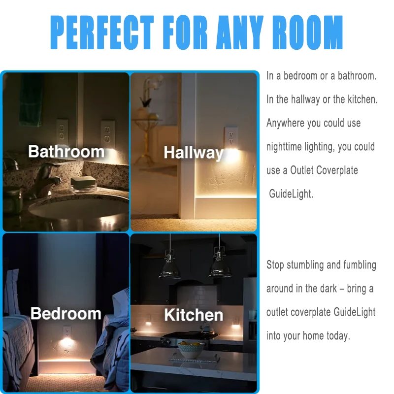 Настенный светильник светодиодный ночник со встроенным датчиком освещения для