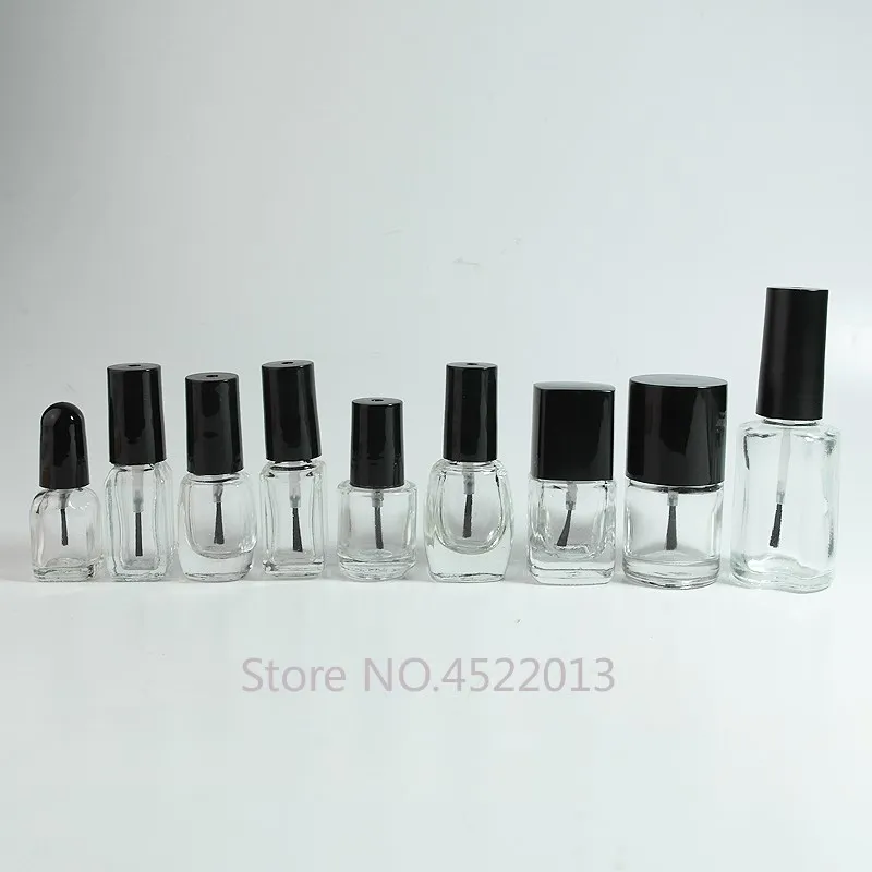 Прозрачная стеклянная Пустая бутылка для масла ногтей 2 мл 3 4 5 50 шт./лот Женская