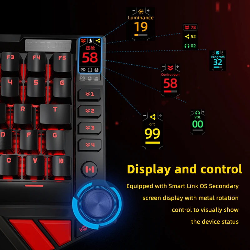 Клавиатура Механическая HandJoy K5 проводная с RGB-подсветкой для игр PUBG - купить по