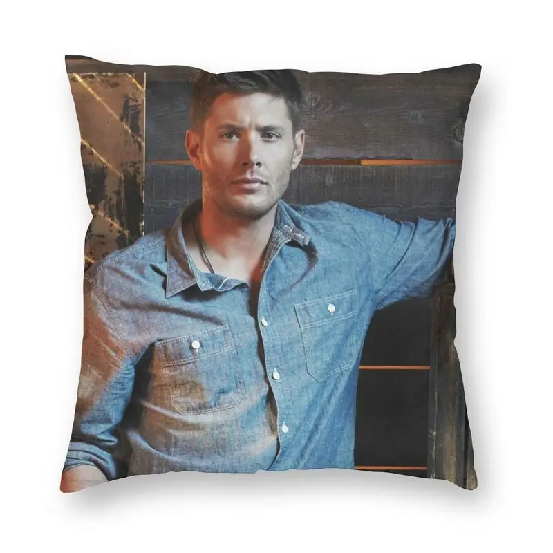 

Supernatural TV Show Pillow Cover Decoration Dean Winchester Cushion Cover Throw Pillow for Living Room Double-sided Printing