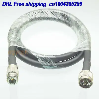 

EMS/ DHL 20pcs N male plug to N female jack straight RG8/KSR400 Jumper pigtail 3FT cable 22j