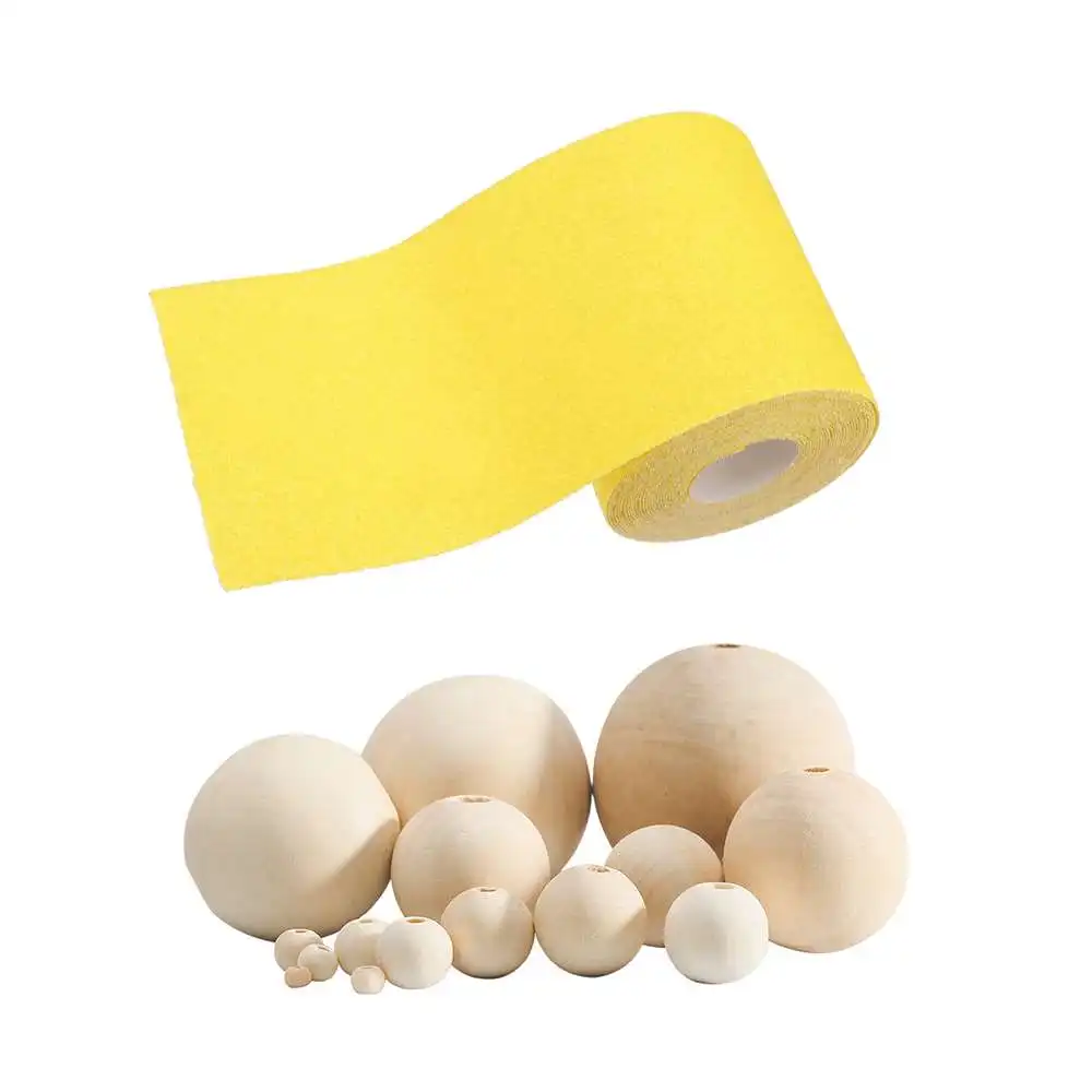 

Sanding Disc Sandpaper PSA Back 40 60 80 Grit Sand Paper Yellow for Polishing