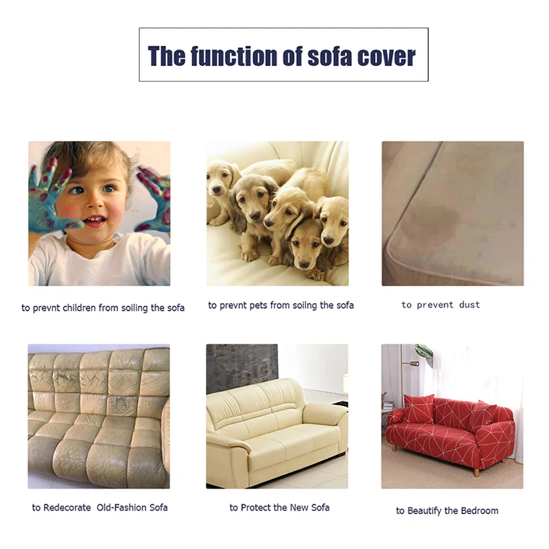 Универсальный чехол для дивана эластичный гостиной с мультяшным рисунком на 3