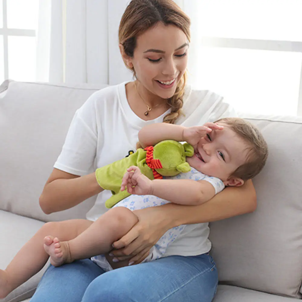 

2pcs Lovely Hand Puppet Playthings Parent-child Interactive Plush Toys