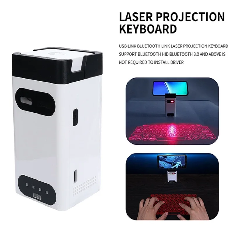 

New Gaming Bluetooth Virtual Laser Keyboard Wireless Projection With Mouse Function Fingerboard Suitable For PC Phone Pad Laptop