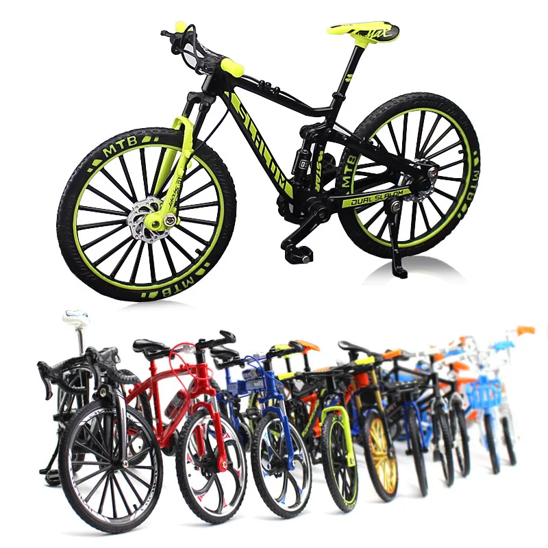 

NEW Crazy Magic Finger Bike Alloy Bicycle Model 1:10 Simulation Bicycle Bend Road Mini Racing Toys Adult Collection Gifts