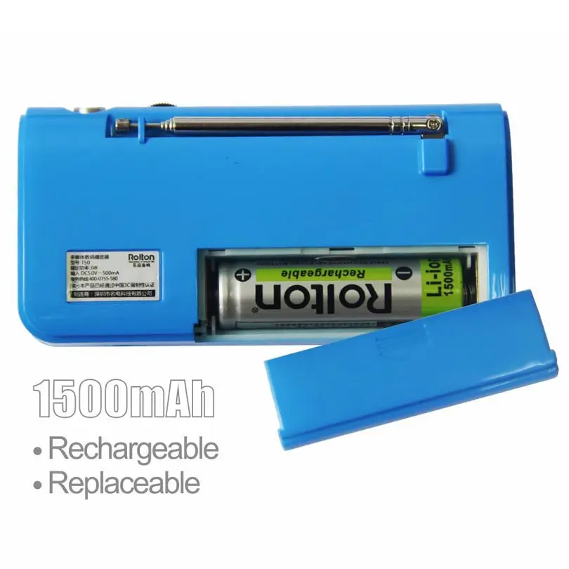 Портативная колонка Rolton T50 с TF-картой радио Mp3 музыкальный плеер WAV динамик