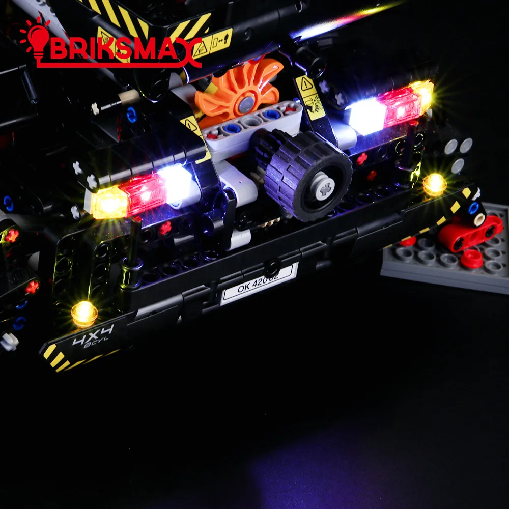 BriksMax Led Light Up Kit для серии Technic вездеходный кран строительные блоки совместимы с 42082(не включает модель