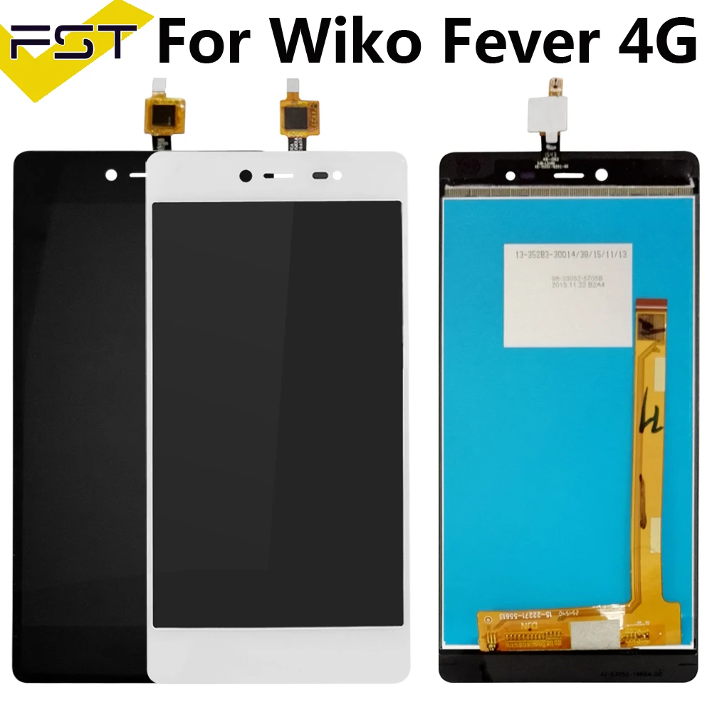 5,2 ''для Wiko Fever 4G ЖК-дисплей кодирующий преобразователь сенсорного экрана в сборе для Wiko Fever 4g Запчасти с инструментами