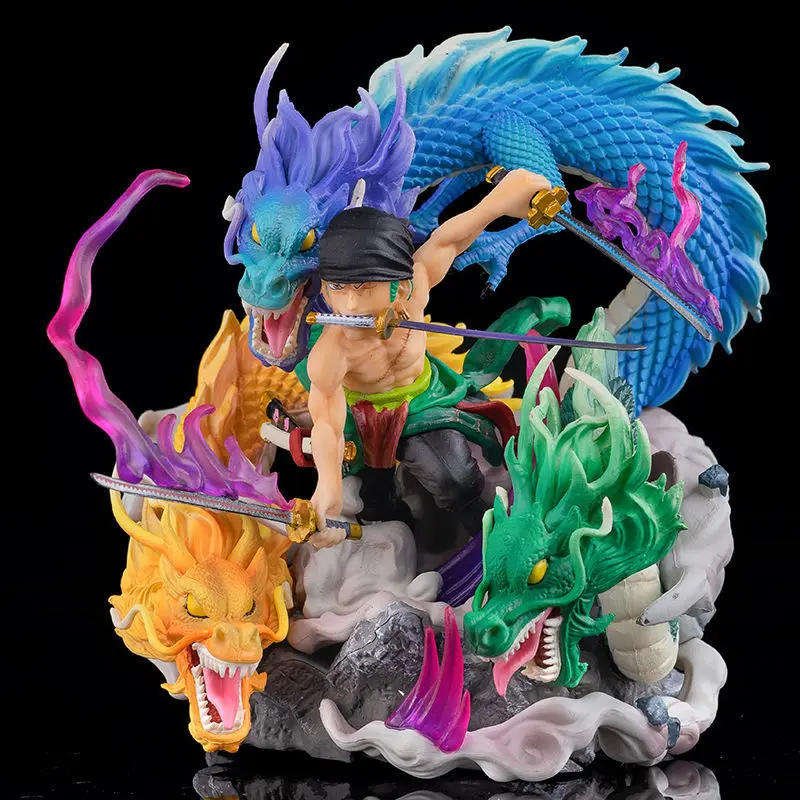 

18cm One Piece Anime Figure Luo Roronoa Zuoro PVC GK Action Figure Model Statue Decoration Figurine Collection Toys Gifts Doll