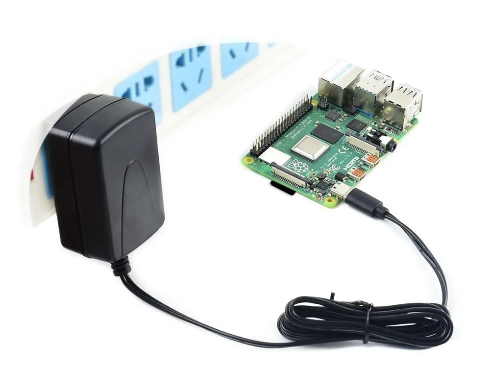 Raspberry Pi 4 USB-C US/EU/UK источник питания 5 В/3 а с сертификатом безопасности Мульти