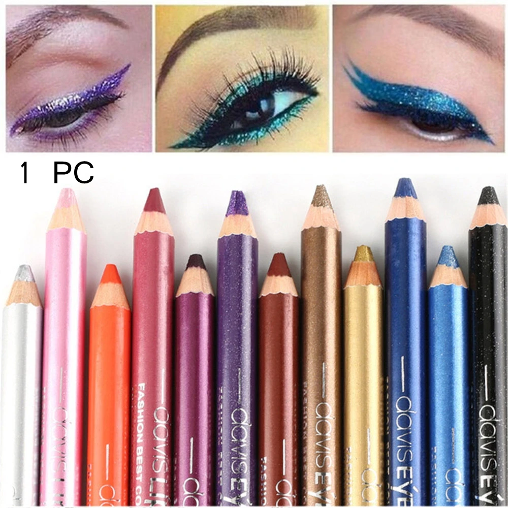 

1PC New Glitter Eyeliner Pencil with Sharpener Longlasting Highlighter Eyeliner Pen Waterproof Eyeshadow Pen Eye Cosmetic Tool