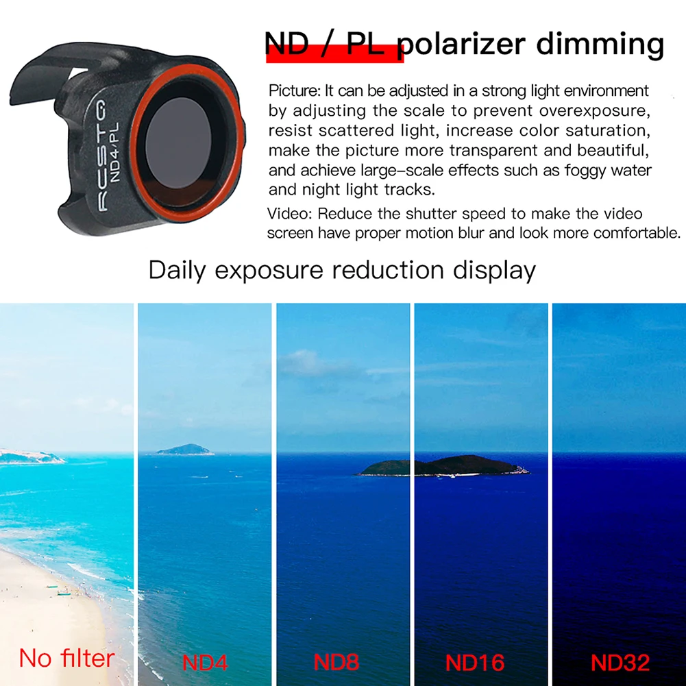 Фильтр для объектива камеры DJI Mini 2 Оптическое стекло Mavic MINI 1/2/SE фотообъектив UV ND CPL