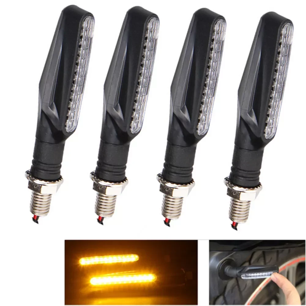 

4 шт./комплект, уличные СВЕТОДИОДНЫЕ указатели поворота для мотоцикла, 12 В