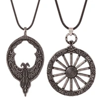 game jewlery bloodborne vintage choker necklace badges sword hunter pendant men punk gothic jewelry amulet necklaces