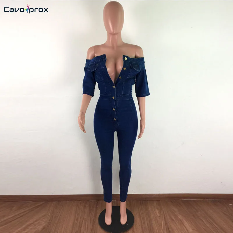 Женские облегающие комбинезоны с полурукавами и пуговицами повседневные