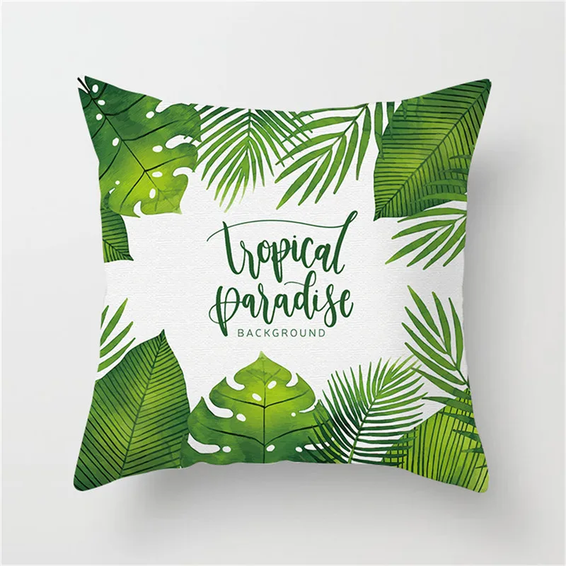 Fuwatacchi Tropical Plants Cushion Cover Colorful Flower Flamingo Pineapple Pillow Car Home Sofa Decoration Case | Дом и сад