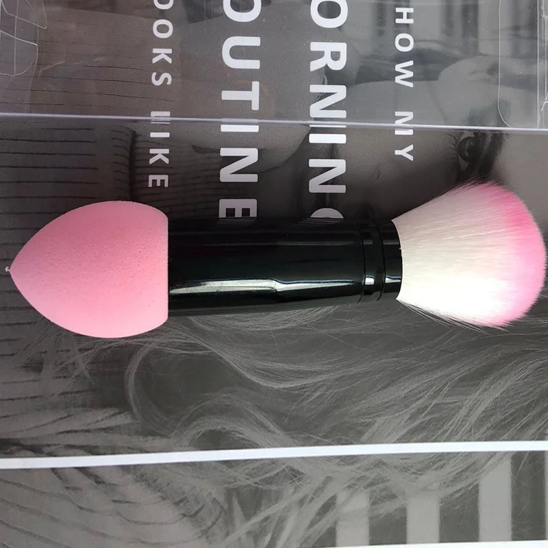 Женские кисти для макияжа профессиональная металлическая ручка двойная головка