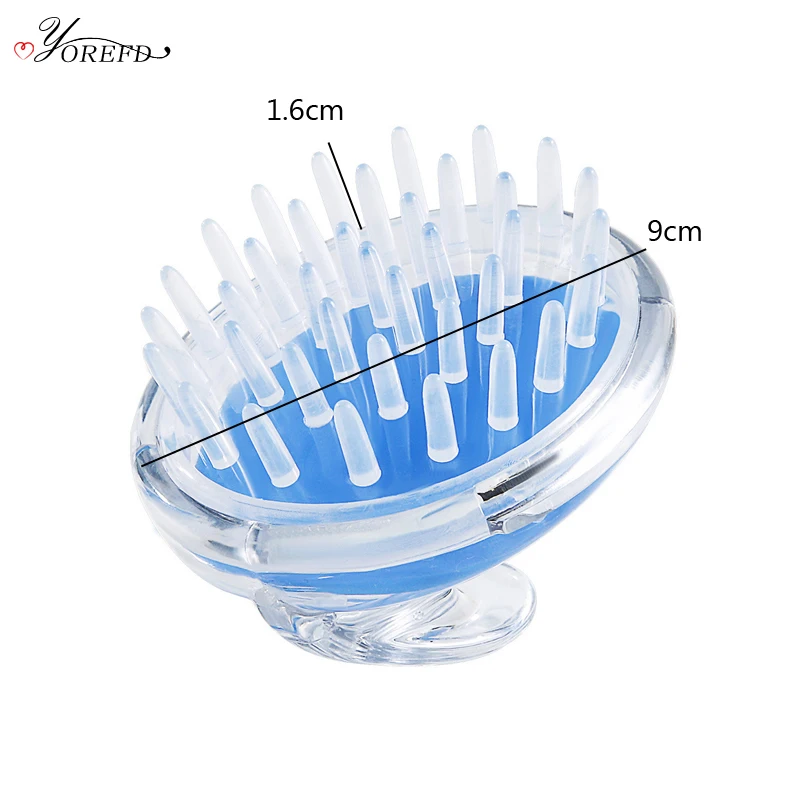 

OYOREFD Comfortable Painless Scalp Massager Silicone Shampoo Brush Shower Hair Brush Bathroom Body Bath Spa Massage Brush